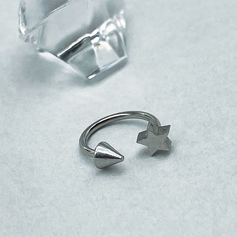 Cone Aço Inoxidável Lip Pierci - Body Jewelry Vertical Labret avaliação e preço