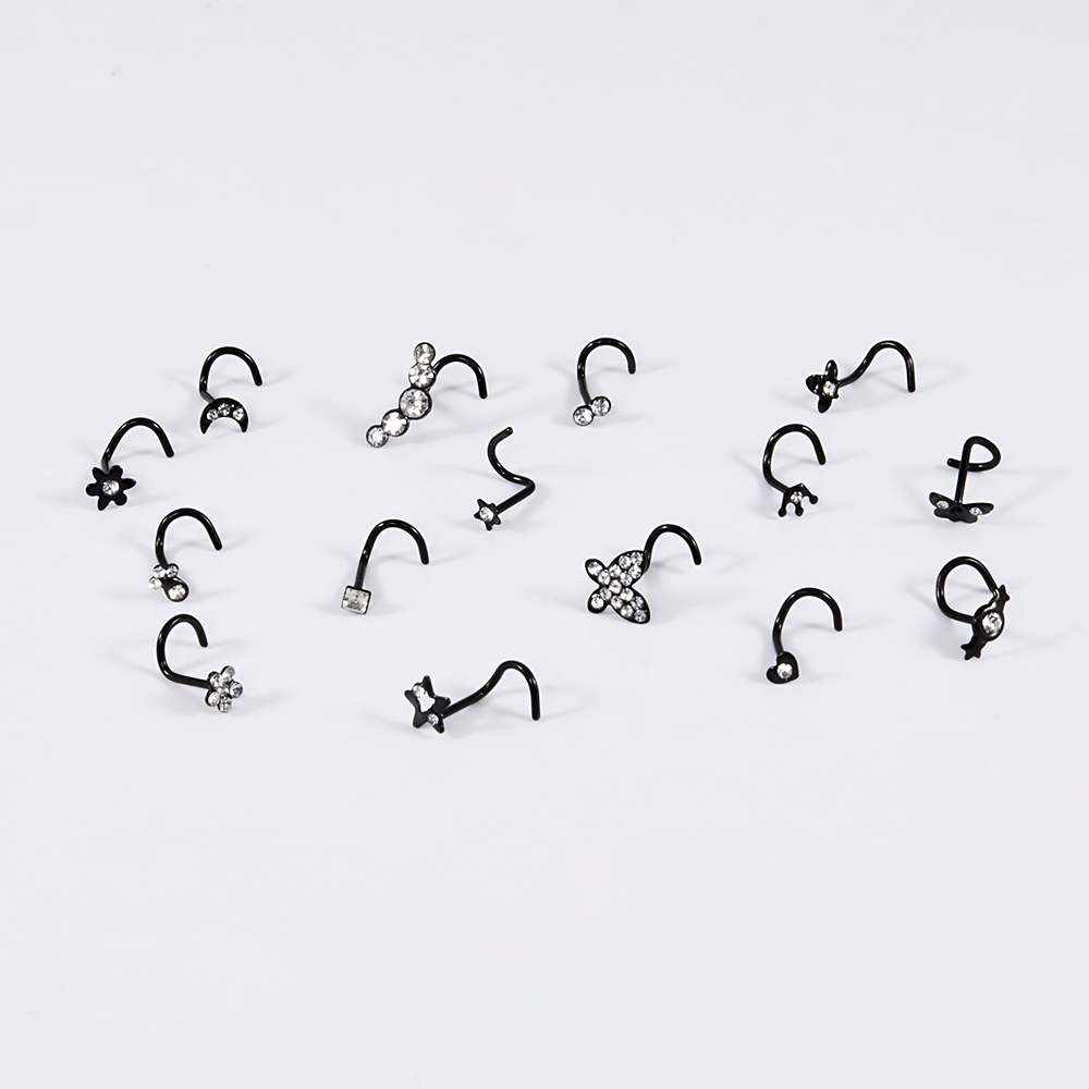 1-15 pçs aço cirúrgico nariz p - Body Jewelry Etc avaliação e preço