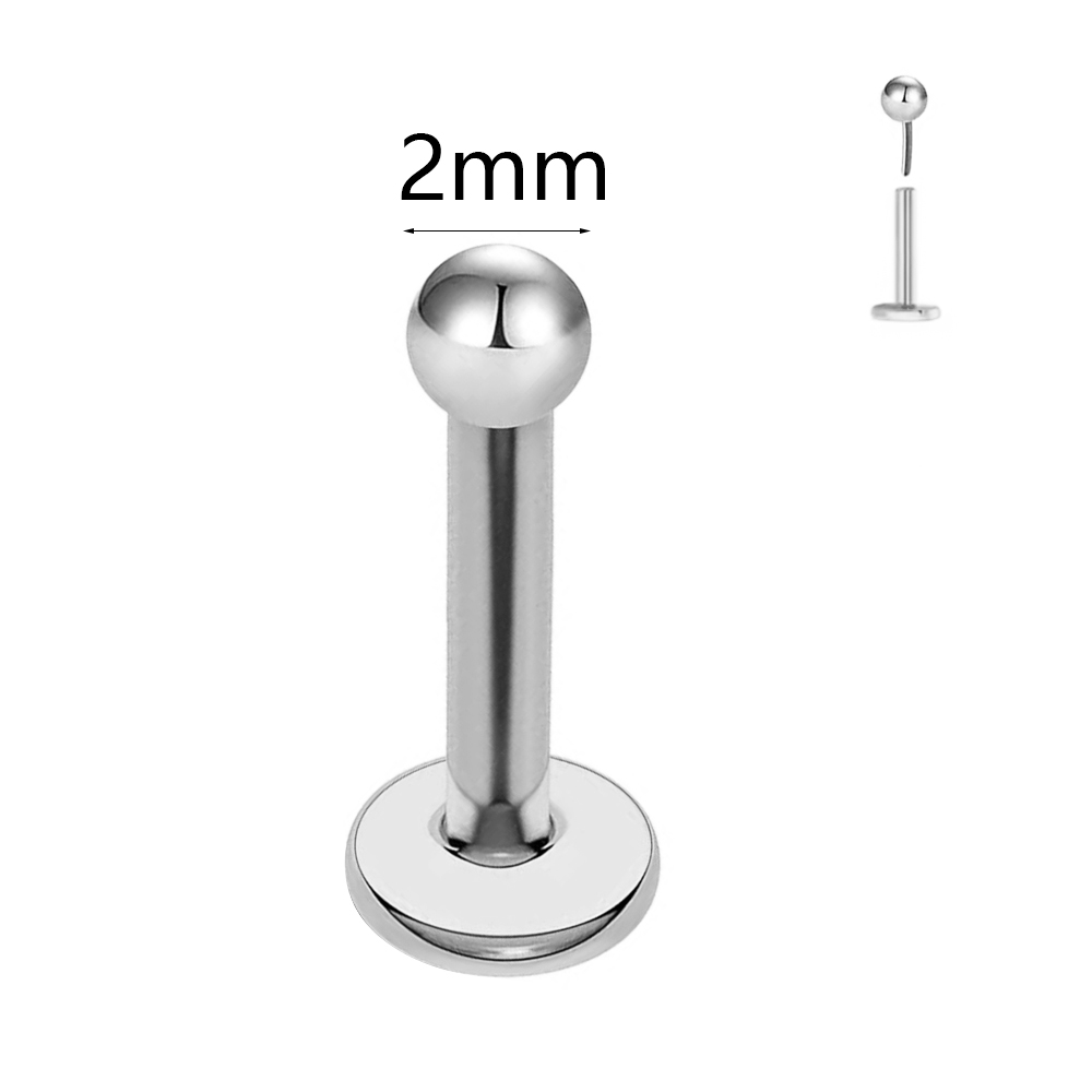 ASTM F136 G23 Titânio A bola T - Flat Back Labret Stud avaliação e preço