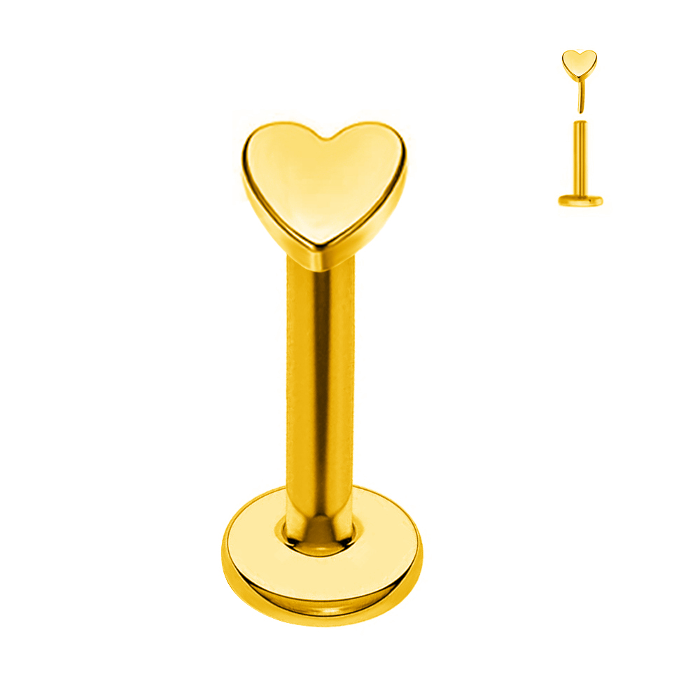 ASTM F136 G23 Titânio A bola T - Flat Back Labret Stud avaliação e preço