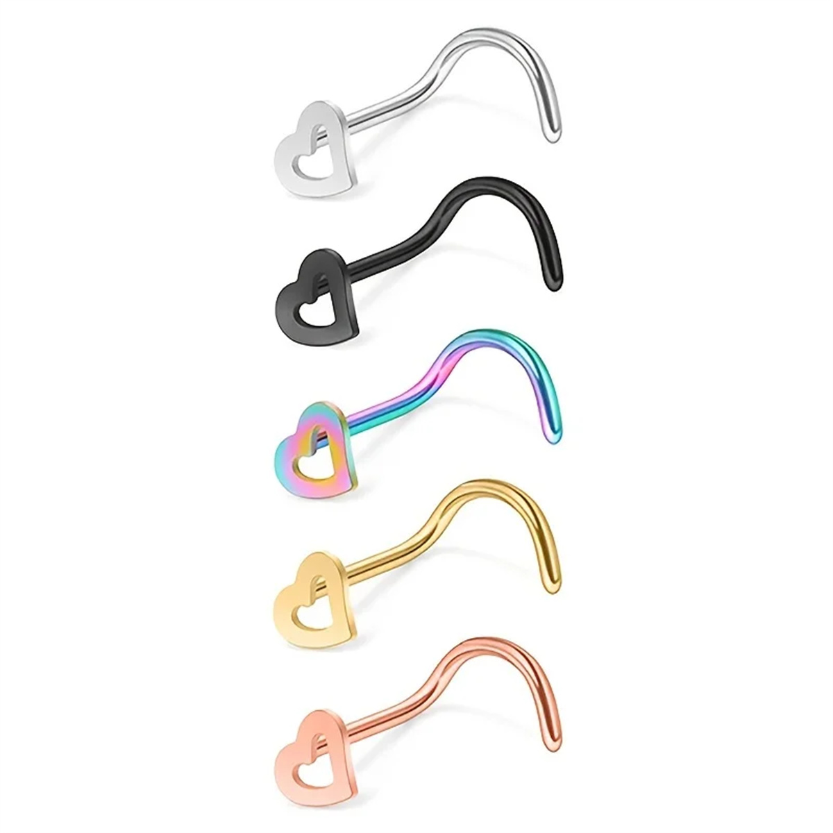 EVISPOL 5 Peças Piercings de N - Body Jewelry Metal Types avaliação e preço