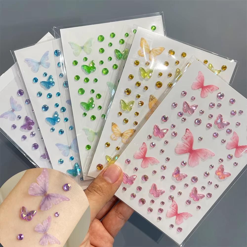 1sheet olhos rosto maquiagem b - Body Jewelry Diamond avaliação e preço