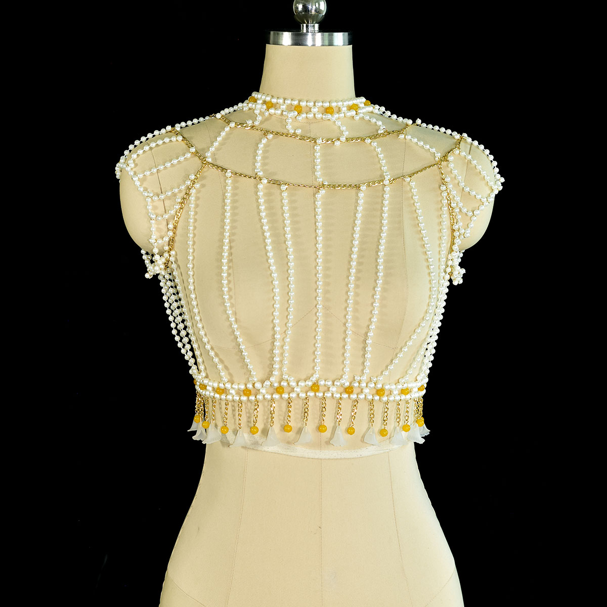 Moda elegante ornamentado imit - Yellow Body Jewelry avaliação e preço