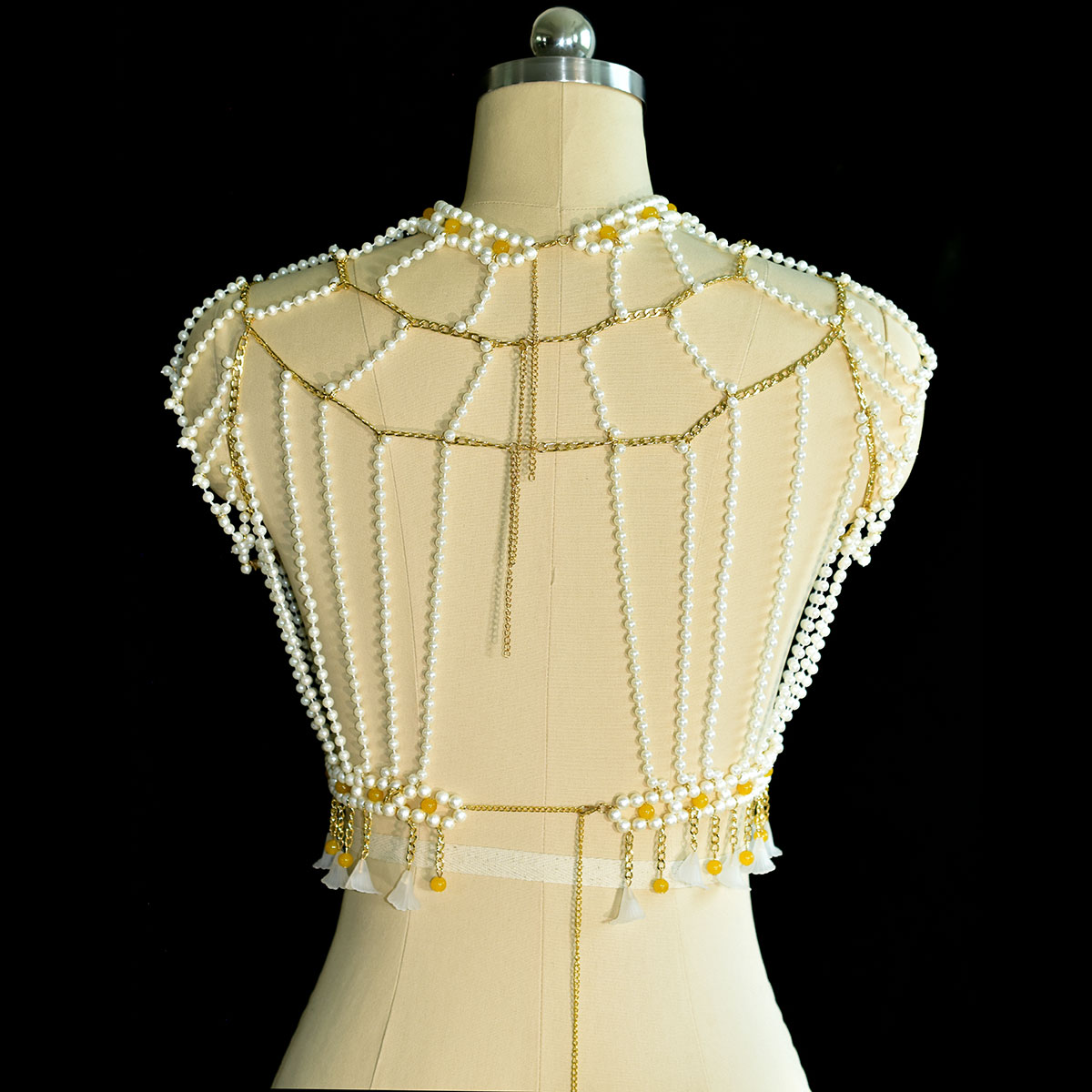 Moda elegante ornamentado imit - Yellow Body Jewelry avaliação e preço