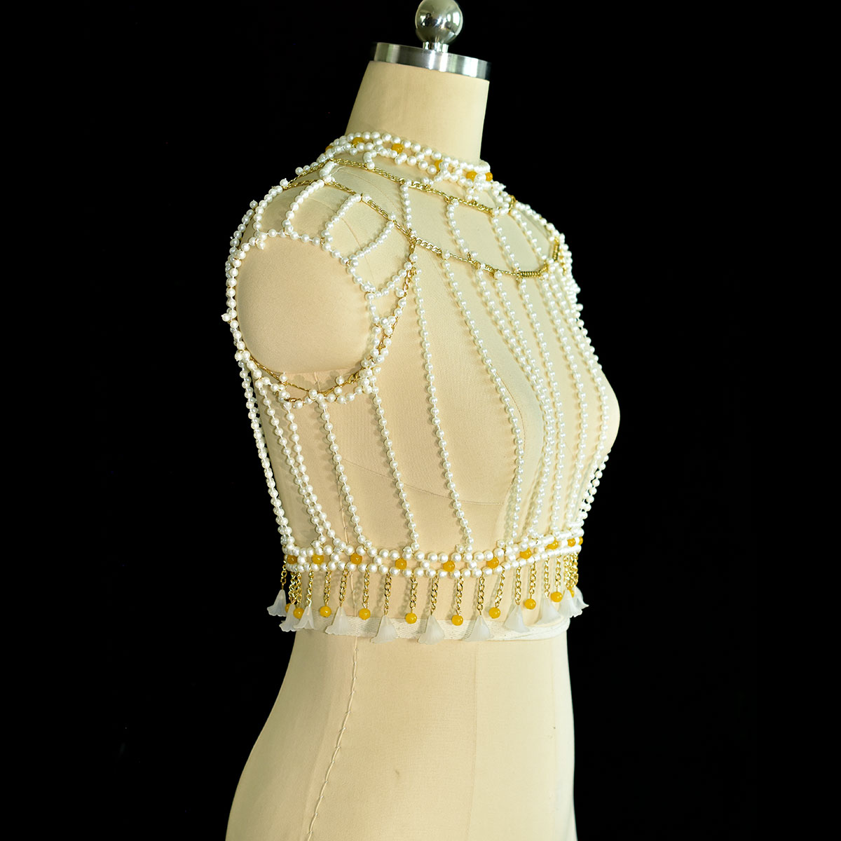 Moda elegante ornamentado imit - Yellow Body Jewelry avaliação e preço
