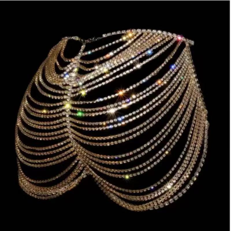 1pcsexy moda strass bunda saia - Body Jewelry Dress avaliação e preço