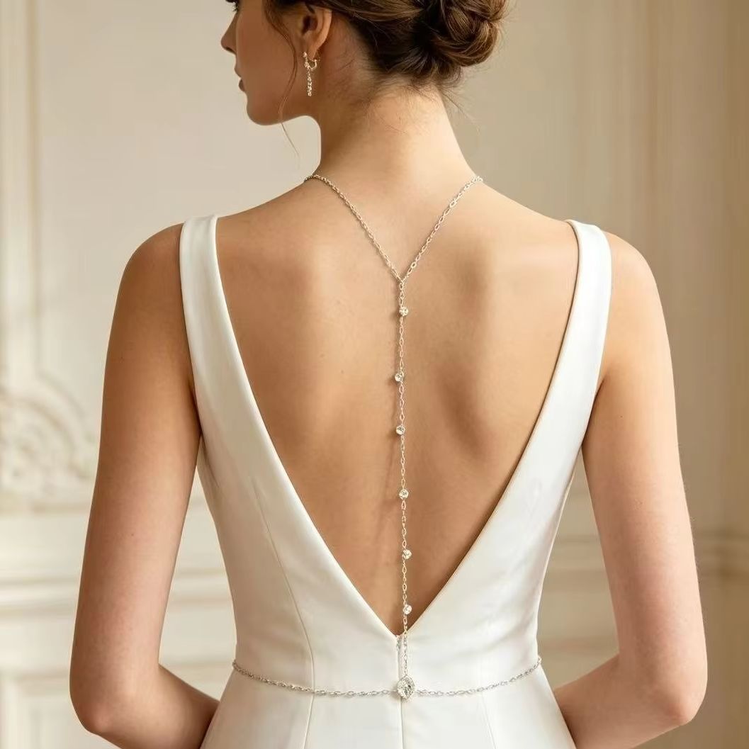 Corrente de Costas com Zircôni - Body Jewelry Dress avaliação e preço